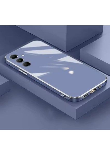 Samsung Galaxy A16 Kılıf Kamera Korumalı Parlak Gold Altın Işleme Kenarlı Yumuşak Silikon Kapak