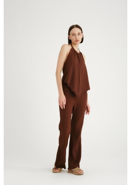 Kadın Yazlık Alt Üst Takım - %100 Pamuk, Şık Halter Yaka indirimleri