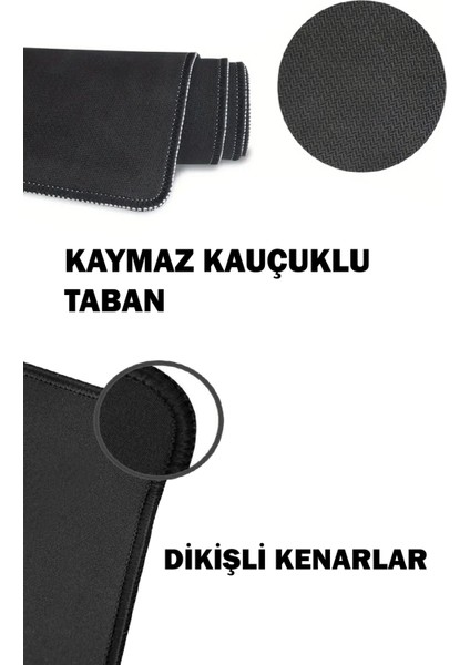 Gaming Oyuncu Xl Mouse Pad Kaydırmaz Dikişli Mousepad 80X30 cm