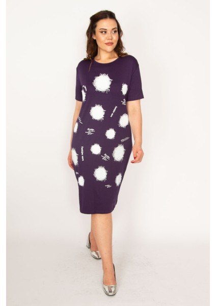 Kadın Kırmızı Ön Baskılı Viskon Elbise 65N33248 fiyatları