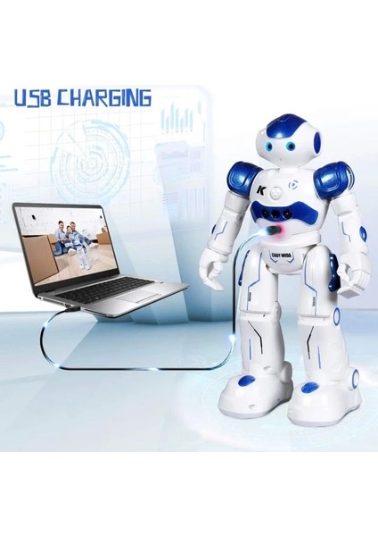 Rc Oyuncak Robot Blue