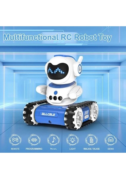Şarj Edilebilir Robot Oyuncak Blue White Pro