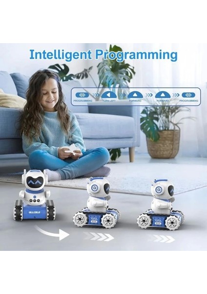 Şarj Edilebilir Robot Oyuncak Blue White Pro