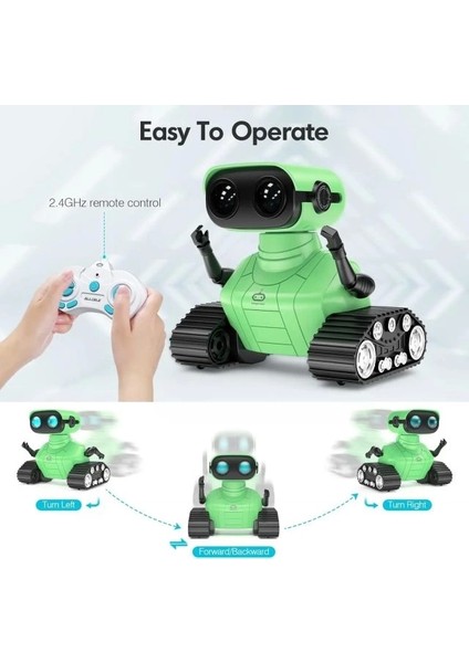 Şarj Edilebilir Robot Oyuncak Green Standard