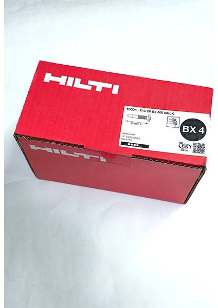 Bx4 Uyumlu X-C 20 B4 Mx Bulk Beton Çivileri (Şeritli) 20 mm (1000 Adet)
