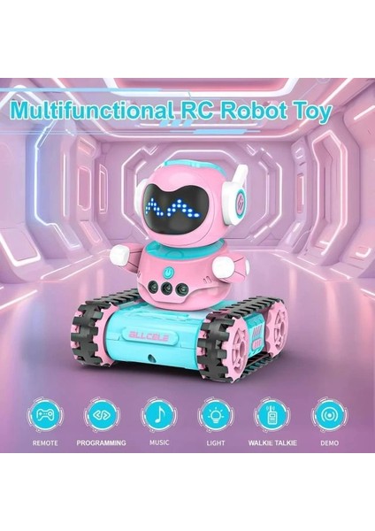 Şarj Edilebilir Robot Oyuncak Blue Pink Pro