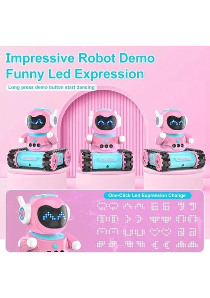 Şarj Edilebilir Robot Oyuncak Blue Pink Pro
