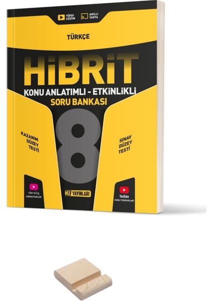 Lgs 8. Sınıf Konu Anlatımlı Etkinlikli Hibrit Türkçe Soru Bankası+ Telefon Tutucu
