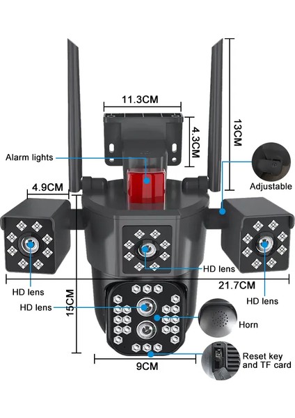 e YS-SO42 4g 12 Volt Kamera 4g Kamera ile Kablosuz Güvenlik Çözümü fiyatları