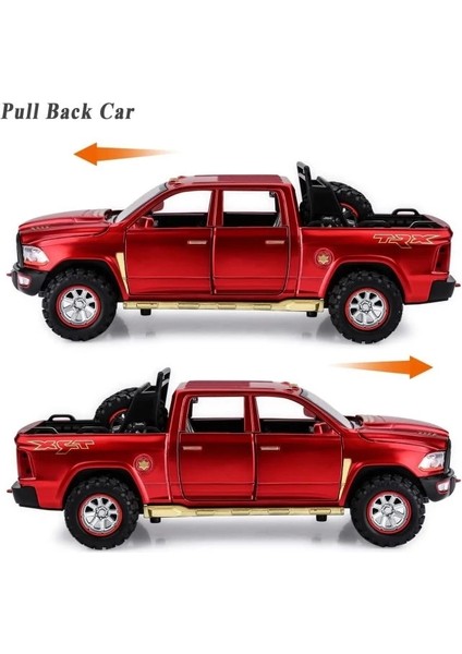 Ram 1500 Kamyonet Pres Döküm Model Arabalar Kırmızı