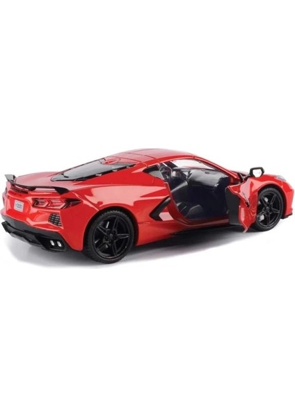 2020 Chevrolet Corvette C8 Stingray Kırmızı Pres Döküm Model Araba