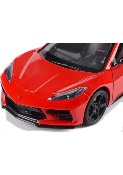 2020 Chevrolet Corvette C8 Stingray Kırmızı Pres Döküm Model Araba