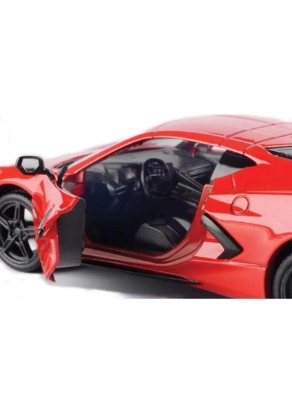 2020 Chevrolet Corvette C8 Stingray Kırmızı Pres Döküm Model Araba
