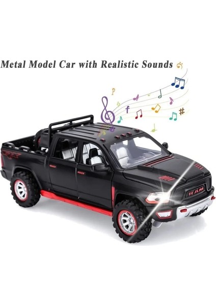 Ram 1500 Kamyonet Pres Döküm Model Arabalar Siyah