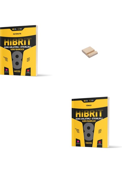Lgs 8. Sınıf Hibrit Konu Anlatımlı Matematik ve Türkçe Soru Bankası+ Telefon Tutucu