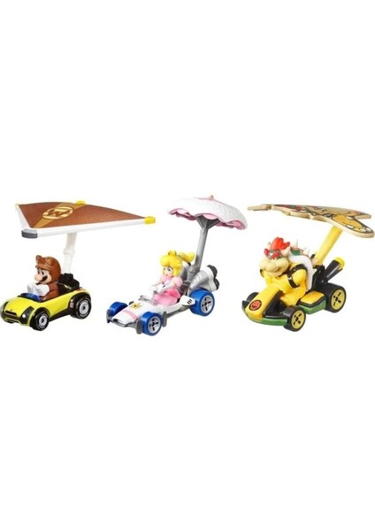 Süper Mario Karakter Arabası 3'lü Paket