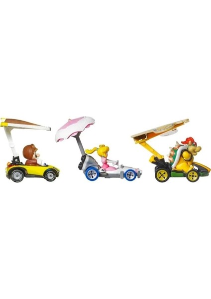 Süper Mario Karakter Arabası 3'lü Paket