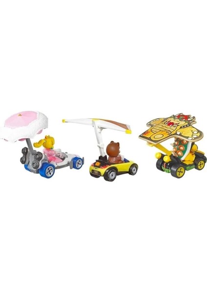 Süper Mario Karakter Arabası 3'lü Paket