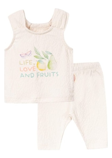 Meyve Baskılı Kız Bebek Ikili Takım fiyatları