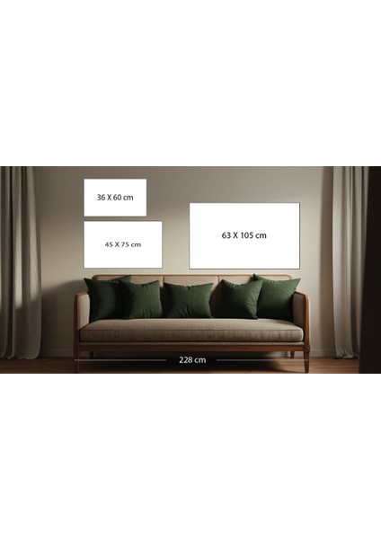5401-K Divani Ayetel Kürsi Kanvas Tablo