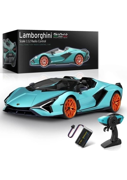 Lamborghini 1:12 Ölçekli Uzaktan Kumandalı Araba Blue