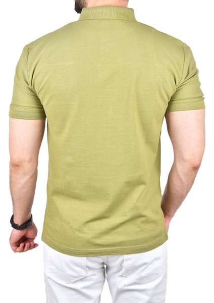 Erkek Slim Fit Nefes Alan Pamuklu Kumaş Dar Kesim Kıvrılmaz Yaka Polo Yaka Tişört 2503019 indirimleri