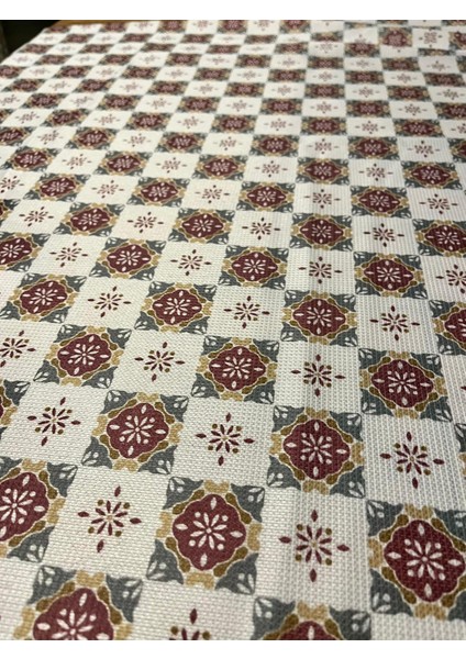 Battal Boy 200 x 200 cm Çiçekli Dertsiz Leke Tutmaz Sofra Bezi - Masa Örtüsü - Piknik Örtüsü