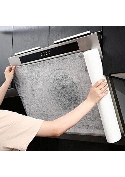 Metrashop 2 Adet Yağ Emici Duman Önleyici Pratik Mutfak Davlumbaz Koruyucu Dayanıklı Yedek Filtre 45X90 cm