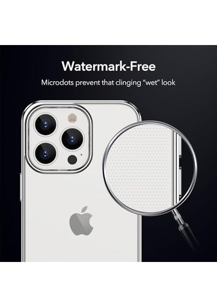Apple iPhone 13 Pro Max Kılıf,classic Hybrid Gümüş Rengi