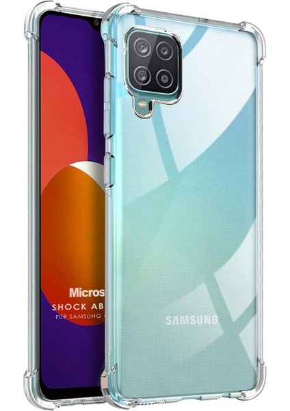 Samsung Galaxy M12 Için Kılıf Shock Absorbing Şeffaf [Samsung Galaxy M12 ile Uyumlu Kılıf - Şeffaf]