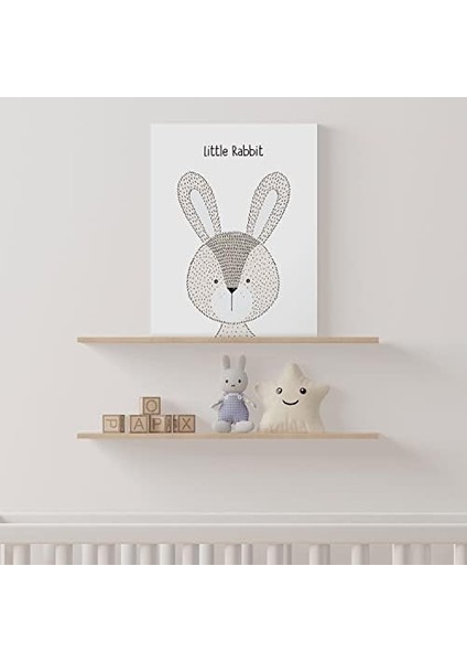Metrashop Rabbit | Tavşan Tasarımlı Bebek Odasına Kanvas fiyatları