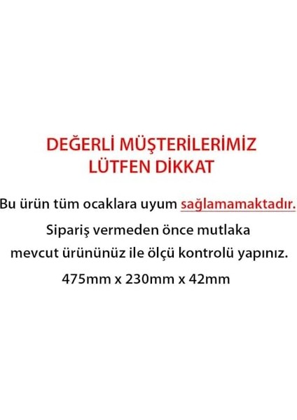 Metrashop Set Üstü Ocak Izgarası, Arçelik/beko/altus ile Uyumlu