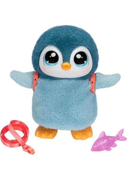 Metrashop Live Pets My Walking Penguin - Waddles, Yumuşak ve Sevimli Interaktif Oyuncak Penguen, 25+ Ses ve Tepki, Yürür, Dans Eder ve Kanat Çırpar, Pilli (5+ Yaş Çocuklar Için)