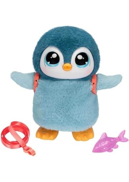Metrashop Live Pets My Walking Penguin - Waddles, Yumuşak ve Sevimli Interaktif Oyuncak Penguen, 25+ Ses ve Tepki, Yürür, Dans Eder ve Kanat Çırpar, Pilli (5+ Yaş Çocuklar Için)