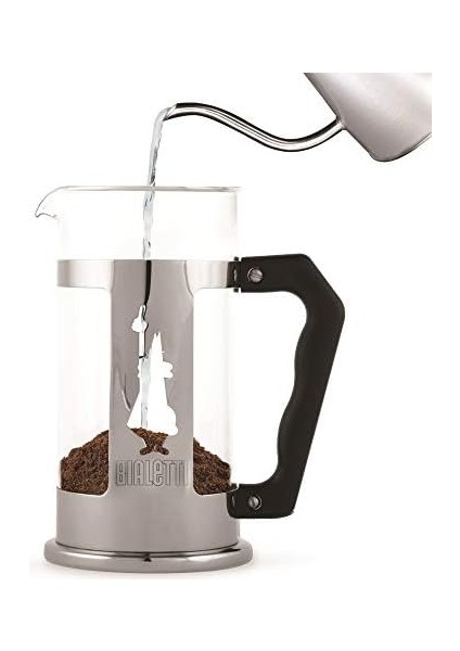 Metrashop 0002390/NW Preziosa French Press Kahve Makinesi, Alüminyum, Çelik