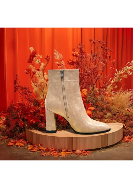 Krıste Bell 9025 Yılan Vizon Bot Kadın Ayakkabı fırsatları