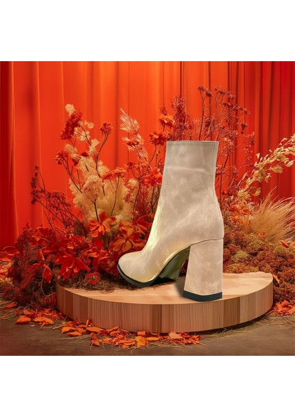 Krıste Bell 9025 Yılan Vizon Bot Kadın Ayakkabı indirimleri