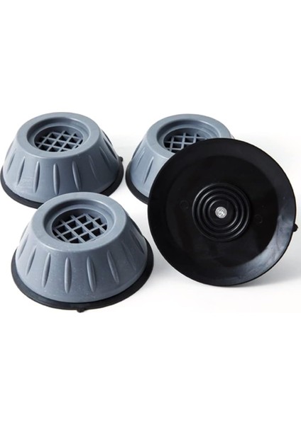 Metrashop Çamaşır Makinesi Anti-Titreşim Pedi Gürültü Önleyici Kaymaz 4 cm Titreşim Engelleyici 4'lü Set