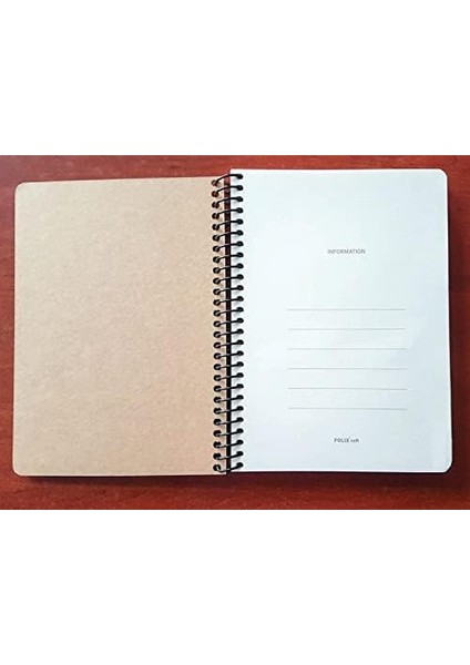 Hafif Sert Kapak Spiralli Defter 16,5X23CM 120 Yp. Çizgili