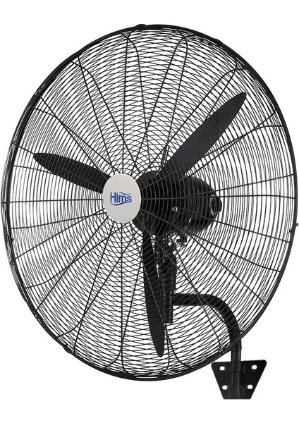 HEF-D650 190W 26 Inç Siyah Alüminyum 3 Kanatlı Sanayi Tipi Duvar Vantilatörü