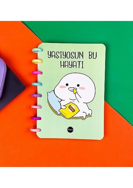 Bu Hayatı Tasarımlı Yeni Nesil Kalp Spiralli Defter