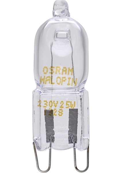 Metrashop Osram , Fırın Lambası, 230 V, 25 W, G9 Halojen, Kalem Kalıbı, Fırın ve Mikrodalga Için, Yüksek Sıcaklıklar Için Uygundur