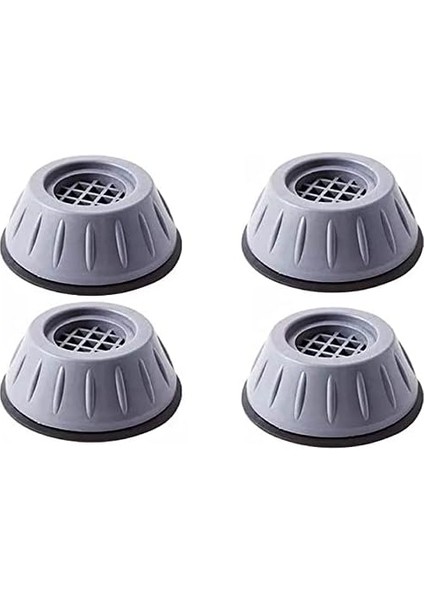 Metrashop Çamaşır Makinesi Anti-Titreşim Pedi Gürültü Önleyici Kaymaz 4 cm Titreşim Engelleyici 4'lü Set