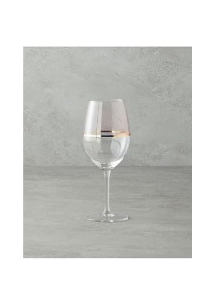 Metrashop Home Fiore Cam 4'lü Kadeh 540 ml Açık Pembe