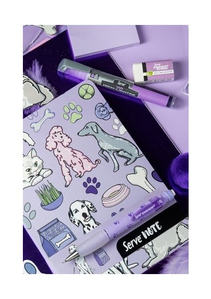 Metrashop Note Defter 15 x 21 Cızgılı Desenli Lavanta fiyatları