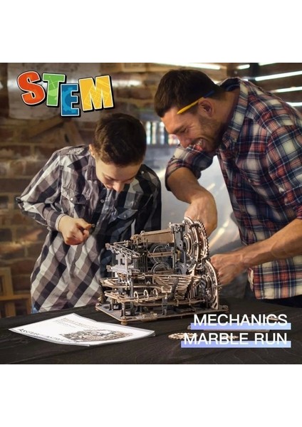 3D Ahşap Puzzle Mekanik Dişli Model