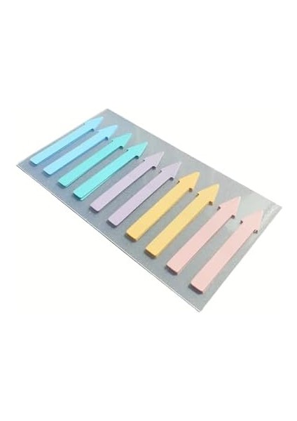 Metrashop Şeffaf Renkli Yapışkanlı Not Kağıdı Işaret Şerit (Işaret 1)