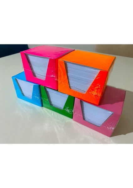 Metrashop Küp Not 10 Paket Küp Blok Not Kağıdı 1 Hamur 8x8 cm