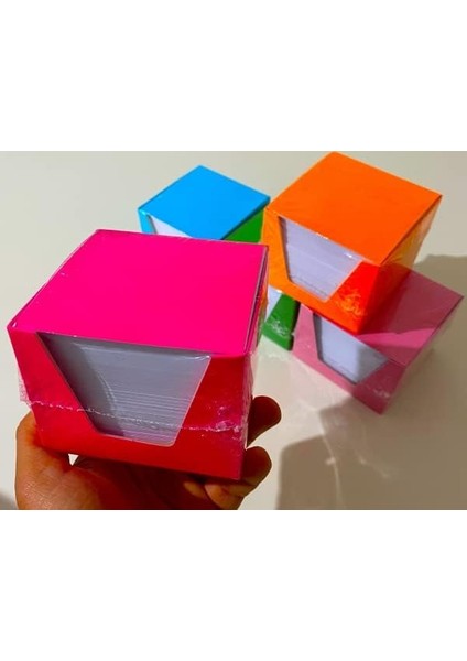 Metrashop Küp Not 10 Paket Küp Blok Not Kağıdı 1 Hamur 8x8 cm