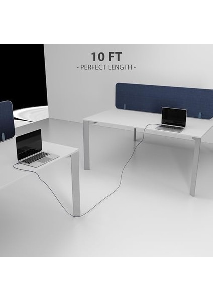 C65 Mfı Lightning To Usb-A 12W Örgülü Hızlı Şarj ve Data Kablosu 3m Navy